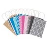 Hallmark 10.7" 12-Pack Assorted Kraft Paper Gift Bags -Hallmark 10.7 Prints and Solids 12Pack Assorted Gift Bags 5EGB6051 01