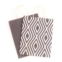 Hallmark 12.5" 12-Pack Assorted Kraft Paper Gift Bags -Hallmark 12.5 Prints and Solids 12Pack Assorted Gift Bags 5EGB6049 09