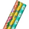 Hallmark Festive And Fun 3-Pack Multicolored Wrapping Paper, 120 Sq. Ft. -Hallmark 3Pack Festive and Fun Holiday Wrapping Paper 5JXW1082 01