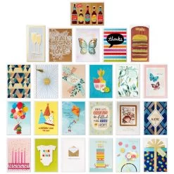 Hallmark Assorted All-Occasion Handmade Greeting Cards In Black Scattered Dot Organizer -Hallmark Assorted AllOccasion Greeting Cards in Organizer 5EBN1121 03