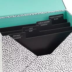 Hallmark Assorted All-Occasion Handmade Greeting Cards In Black Scattered Dot Organizer -Hallmark Assorted AllOccasion Greeting Cards in Organizer 5EBN1121 06