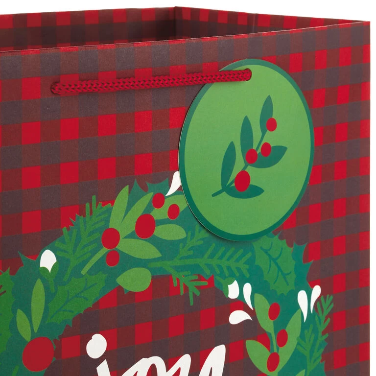 Hallmark Assorted Rustic Designs 8-Pack Small, Medium And Large Christmas Gift Bags 6 Hallmark Assorted Rustic Designs 8-Pack Small, Medium And Large Christmas Gift Bags - Image 4