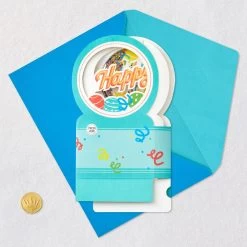 Hallmark All The Happiness Snow Globe Musical 3D Birthday Card With Motion -Hallmark Balloons Snow Globe Musical Motion 3DBirthday Card 1299WDR1212 05