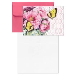 Hallmark Marjolein Bastin Assorted Blank Nature Note Cards In Caddy, Pack Of 24 -Hallmark Bastin Assorted Nature Note Cards Caddy Bulk Pack 1SOM3881 05