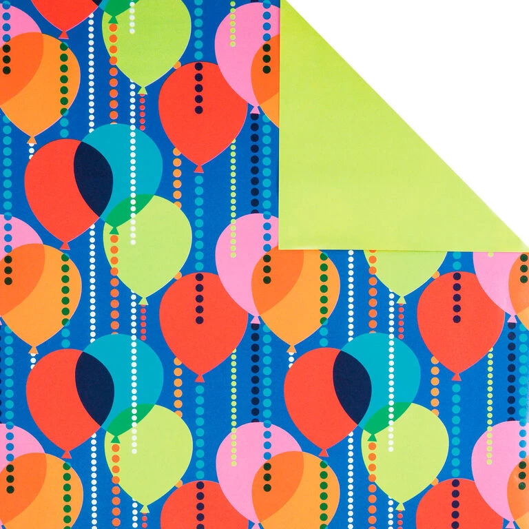 Hallmark Birthday Celebration 3-Pack Reversible Wrapping Paper 7 Hallmark Birthday Celebration 3-Pack Reversible Wrapping Paper - Image 5