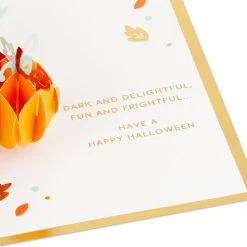Hallmark Fun And Frightful 3D Pop-Up Halloween Card -Hallmark Black Cat on Pumpkins 3D PopUp Halloween Card 1299IEH1003 03