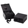 Hallmark 8" Square Black Gift Boxes With Paper Shred, 2-Pack 1 Hallmark 8" Square Black Gift Boxes With Paper Shred, 2-Pack -Hallmark Black Large Gift Boxes With Paper Shred 5EBC1856 01