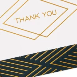 Hallmark Black And Gold Bulk Blank Thank-You Notes, Pack Of 50 14 Hallmark Black And Gold Bulk Blank Thank-You Notes, Pack Of 50 -Hallmark Black and Gold Bulk Blank ThankYou Notes Assortment 1399WTU3882 05