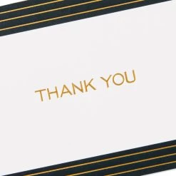 Hallmark Black And Gold Bulk Blank Thank-You Notes, Pack Of 50 15 Hallmark Black And Gold Bulk Blank Thank-You Notes, Pack Of 50 -Hallmark Black and Gold Bulk Blank ThankYou Notes Assortment 1399WTU3882 06