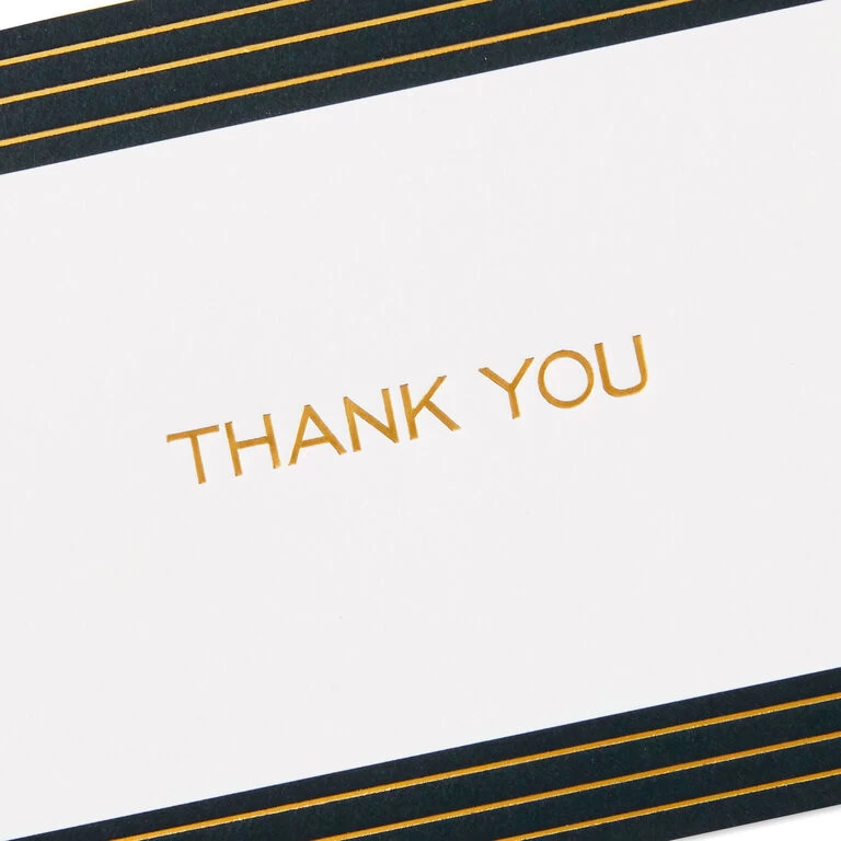 Hallmark Black And Gold Bulk Blank Thank-You Notes, Pack Of 50 8 Hallmark Black And Gold Bulk Blank Thank-You Notes, Pack Of 50 - Image 6