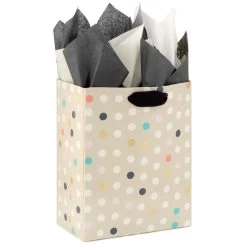 Hallmark Black/White/Cream 3-Pack Bulk Tissue Paper, 120 Sheets -Hallmark BlackWhiteCream 3Pack Bulk Tissue Paper 5TIS1138 05