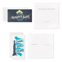 Hallmark Sophisticated Assorted Money Holder Graduation Cards, Pack Of 36 -Hallmark Blue Black Money Holder Graduation Cards Assortment 5GEY1002 04
