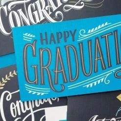 Hallmark Sophisticated Assorted Money Holder Graduation Cards, Pack Of 36 -Hallmark Blue Black Money Holder Graduation Cards Assortment 5GEY1002 06