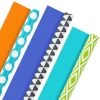 Hallmark Bold Patterns And Solids 3-Pack Reversible Wrapping Paper -Hallmark Bold Patterns and Solids 3Pack Reversible Wrapping Paper 5EWR6429 01
