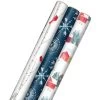 Hallmark Winter Wonder 3-Pack Christmas Wrapping Paper Assortment, 120 Sq. Ft. 1 Hallmark Winter Wonder 3-Pack Christmas Wrapping Paper Assortment, 120 Sq. Ft. -Hallmark Cardinals Snowflakes and Village Gift Wrap Pack 5JXW1075 01