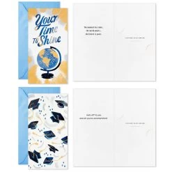 Hallmark Festive Grad Wishes Graduation Cards Assortment, Pack Of 36 -Hallmark Casual Painted Money Holder Graduation Cards Assortment 5GEY2015 03