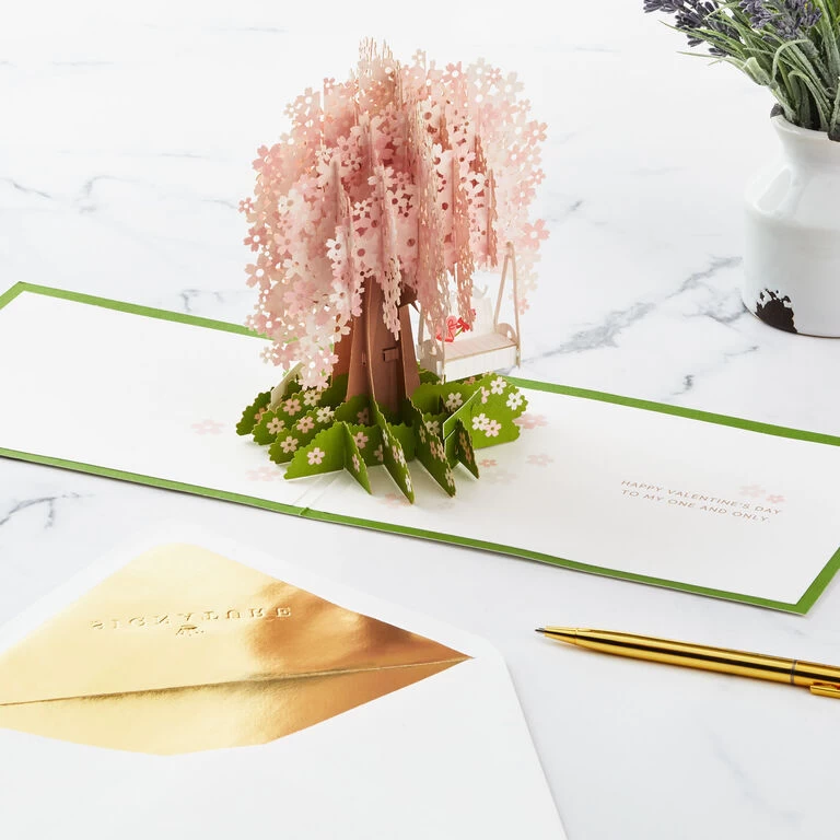 Hallmark One And Only Love Cherry Blossoms 3D Pop-Up Valentine's Day Card 7 Hallmark One And Only Love Cherry Blossoms 3D Pop-Up Valentine's Day Card - Image 5