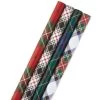Hallmark Classic Plaids 4-Pack Wrapping Paper Assortment, 120 Sq. Ft. 2 Hallmark Classic Plaids 4-Pack Wrapping Paper Assortment, 120 Sq. Ft. -Hallmark Classic Plaids Christmas Wrapping Paper Assortment 5JXW1040 01