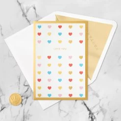 Hallmark Love You Always 3D Pop-Up Love Card -Hallmark Colorful Hearts 3D PopUp Love Card 1299LAD2904 05