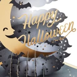 Hallmark Crescent Moon 3-D Pop-Up Halloween Card -Hallmark Crescent Moon and Bats 3D PopUp Halloween Card 1299IEH3001 04