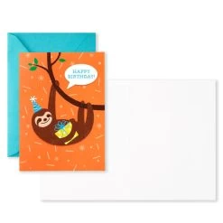 Hallmark Cute Animals Assorted Blank Kids Birthday Cards, Pack Of 48 -Hallmark Cute Animals Birthday Cards Assortment Pack 5STZ1032 07