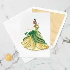 Hallmark Disney The Princess And The Frog Tiana Happy Wish Quilled Paper Handmade Card -Hallmark Disney Princess and the Frog Tiana Quilled Paper Card 1299LAD2855 05