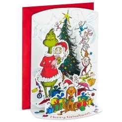 Hallmark Dr. Seuss™ How The Grinch Stole Christmas! 3D Pop-Up Boxed Christmas Cards, Pack Of 8