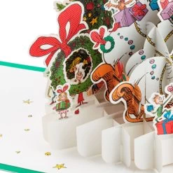 Hallmark Dr. Seuss™ How The Grinch Stole Christmas!™ Wreath 3D Pop-Up Christmas Card -Hallmark Dr. Seuss Grinch 3D PopUp Christmas Card 1499IXC7132 03