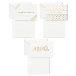 Hallmark Elegant Dimensions Boxed Blank Thank-You Notes Assortment, Pack Of 120 -Hallmark Elegant Dimensions Assorted Boxed ThankYou Cards 5STZ1161 03