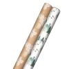 Hallmark Elegant Evergreens 2-Pack Holiday Wrapping Paper, 150 Sq. Ft. -Hallmark Elegant Evergreens Holiday Wrapping Paper 5JXW1203 01
