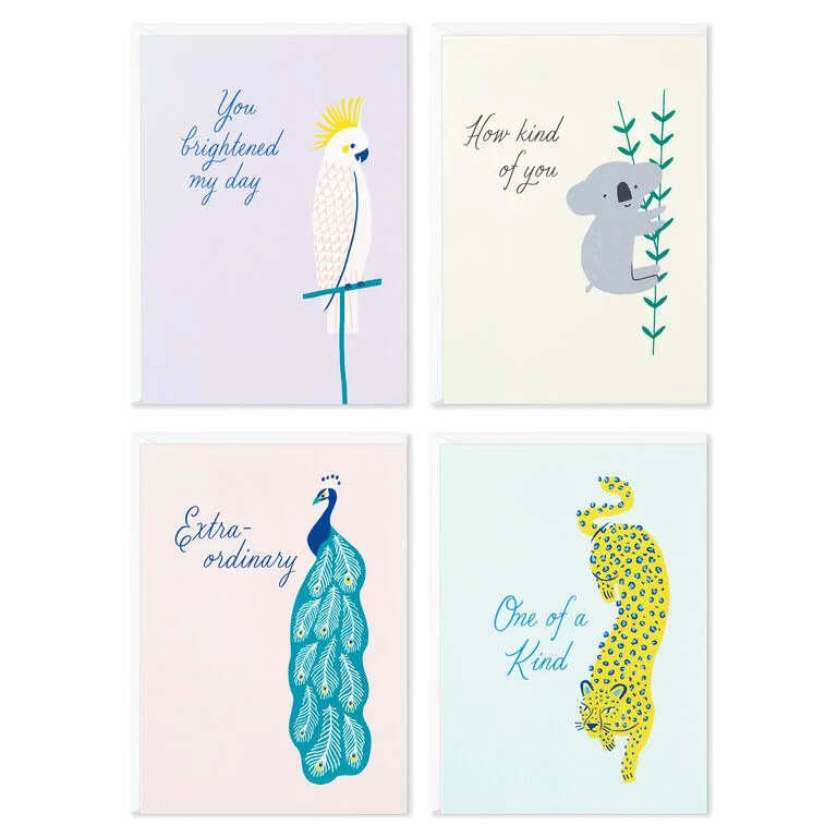 Hallmark Exotic Animals Assorted Blank Thank-You Notes, Pack Of 48 4 Hallmark Exotic Animals Assorted Blank Thank-You Notes, Pack Of 48 - Image 2