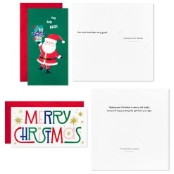 Hallmark Colorful And Casual Money-Holder Boxed Christmas Cards Assortment, Pack Of 36 -Hallmark Festive Assorted MoneyHolder Boxed Christmas Cards 5CZE2139 05