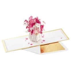 Hallmark Happy Thoughts Flower Bouquet 3D Pop-Up Thinking Of You Card -Hallmark Flower Bouquet 3D PopUp Thinking of You Card 1299LAD9644 04