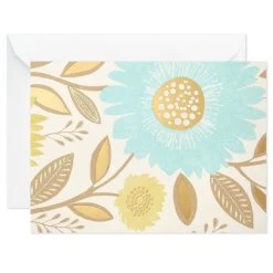 Hallmark Flowers And Dots Assorted Blank Note Cards, Box Of 50 -Hallmark Flowers and Dots Assorted Blank Note Cards 5WDN2069 02