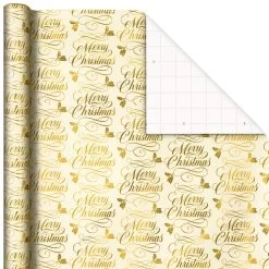 Hallmark Traditional 3-Pack Foil Christmas Wrapping Paper Assortment, 60 Sq. Ft. 14 Hallmark Traditional 3-Pack Foil Christmas Wrapping Paper Assortment, 60 Sq. Ft. -Hallmark Foil Christmas Wrapping Paper Assortment 5JXW1065 05