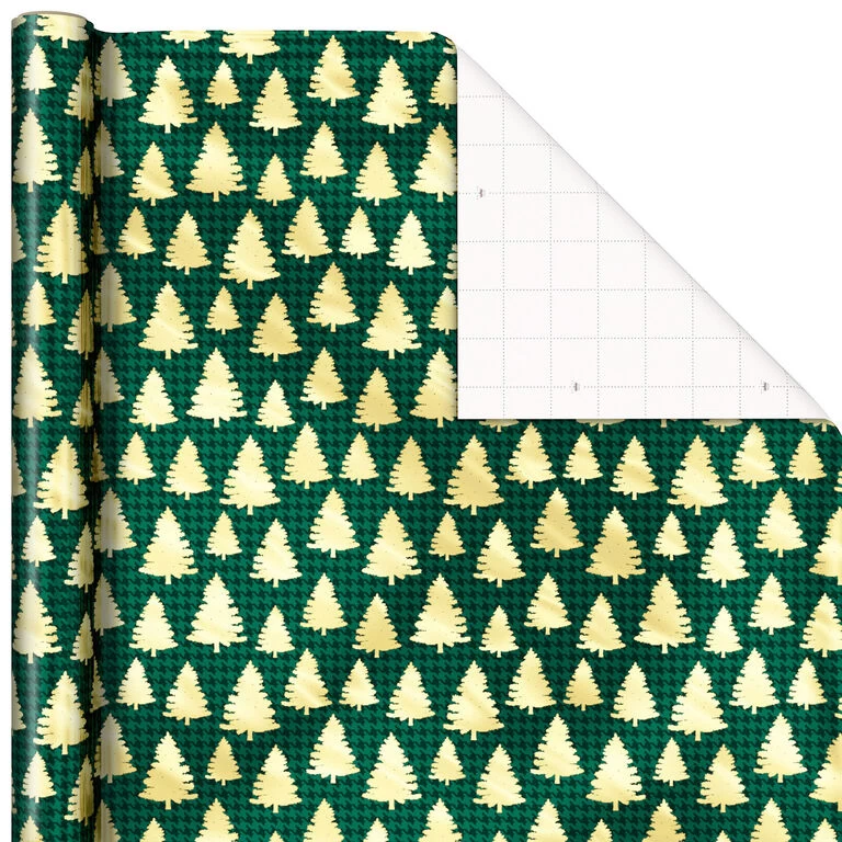 Hallmark Traditional 3-Pack Foil Christmas Wrapping Paper Assortment, 60 Sq. Ft. 8 Hallmark Traditional 3-Pack Foil Christmas Wrapping Paper Assortment, 60 Sq. Ft. - Image 6