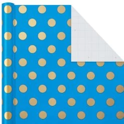 Hallmark Gold And Jewel Tones 3-Pack Wrapping Paper, 105 Sq. Ft. Total 14 Hallmark Gold And Jewel Tones 3-Pack Wrapping Paper, 105 Sq. Ft. Total -Hallmark Gold and Jewel Tones 3Pack Wrapping Paper Rolls 5EWR6389 06