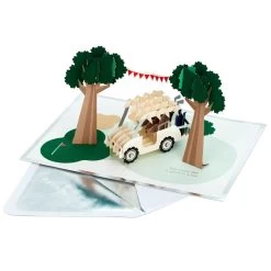 Hallmark Hope Your Day Is Good To A Tee Golf 3D Pop-Up Card -Hallmark Golf Cart Pun Good Day 3D PopUp Card 5RZH1304 2