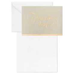 Hallmark Gray And Gold Bulk Blank Thank-You Notes, Pack Of 50 11 Hallmark Gray And Gold Bulk Blank Thank-You Notes, Pack Of 50 -Hallmark Gray and Gold Bulk Blank ThankYou Notes Multipack 3THK2522 03