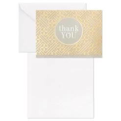 Hallmark Gray And Gold Bulk Blank Thank-You Notes, Pack Of 50 12 Hallmark Gray And Gold Bulk Blank Thank-You Notes, Pack Of 50 -Hallmark Gray and Gold Bulk Blank ThankYou Notes Multipack 3THK2522 04