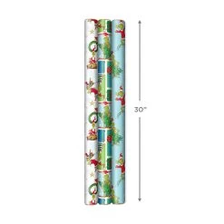 Hallmark Dr. Seuss™ Grinch 3-Pack Christmas Wrapping Paper Assortment, 105 Sq. Ft. 12 Hallmark Dr. Seuss™ Grinch 3-Pack Christmas Wrapping Paper Assortment, 105 Sq. Ft. -Hallmark Grinch 3Pack Christmas Wrapping Paper 5JXW1211 04