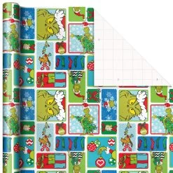 Hallmark Dr. Seuss™ Grinch 3-Pack Christmas Wrapping Paper Assortment, 105 Sq. Ft. 14 Hallmark Dr. Seuss™ Grinch 3-Pack Christmas Wrapping Paper Assortment, 105 Sq. Ft. -Hallmark Grinch 3Pack Christmas Wrapping Paper 5JXW1211 06