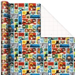 Hallmark Harry Potter™ 3-Pack Assorted Wrapping Paper, 60 Sq. Ft. Total -Hallmark Harry Potter Assorted Wrapping Paper Pack 5EWR2958 06