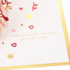 Hallmark Love You More 3D Pop-Up Love Card 12 Hallmark Love You More 3D Pop-Up Love Card -Hallmark Heart Pattern 3D PopUp Love Card 1299IAV5835 03