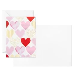 Hallmark Hearts Aplenty Assorted Blank Note Cards, Box Of 24 -Hallmark Hearts Aplenty Assorted Blank Note Cards 5STZ5126 02