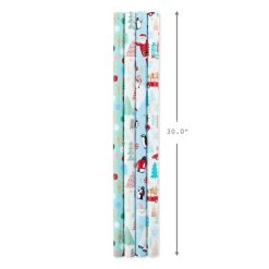 Hallmark Holiday Mix 4-Pack Christmas Wrapping Paper Assortment, 120 Sq. Ft. 13 Hallmark Holiday Mix 4-Pack Christmas Wrapping Paper Assortment, 120 Sq. Ft. -Hallmark Holiday Mix Assorted Christmas Wrapping Paper 5JXW1042 04