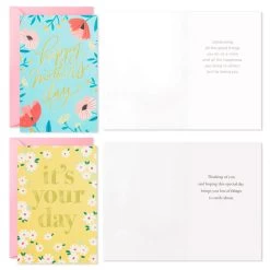 Hallmark Illustrated Floral Assorted Mother's Day Cards, Pack Of 36 -Hallmark Illustrated Floral Mothers Day Cards Assortment 5MAY1000 04
