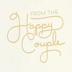 Hallmark Bulk Ivory And Gold Blank Wedding Thank-You Notes, Box Of 100 -Hallmark Ivory and Gold Blank Wedding ThankYou Notes Bulk Pack 5STZ1065 03