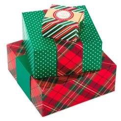 Hallmark Joy To You 3-Pack Christmas Gift Boxes, Assorted Sizes And Designs -Hallmark Joy to You Assorted Christmas Gift Boxes 55XBC1128 01