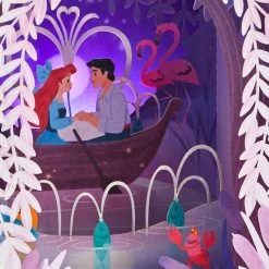 Hallmark Disney The Little Mermaid 3D Pop-Up Musical Valentine's Day Card With Light -Hallmark Kiss the Girl PopUp Music Light Valentines Day Card 1099VAY9992 04